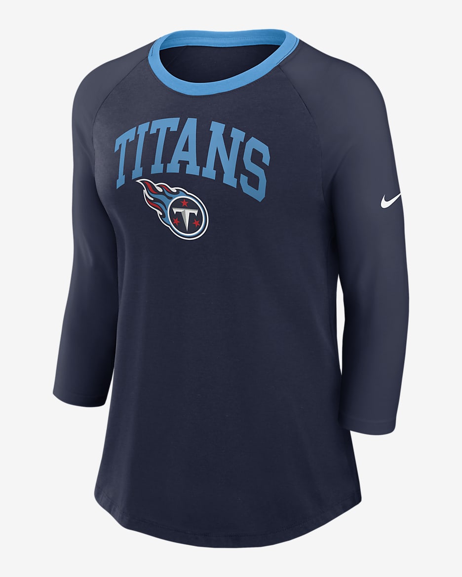 Tennessee Titans Women's Nike NFL 3/4-Sleeve T-Shirt - Navy