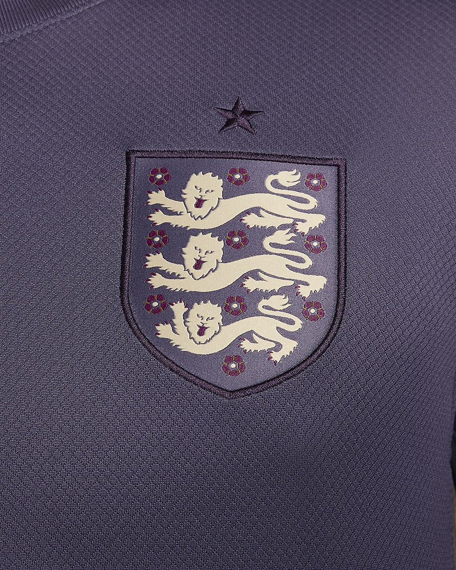 England (Men's Team) 2024/25 Stadium Away Men's Nike Dri-FIT Football Replica Shirt - Dark Raisin/Sesame