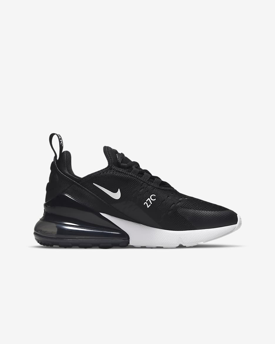Nike Air Max 270 Older Kids' Shoes - Black/Anthracite/White