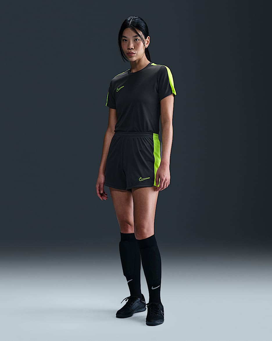 Nike Dri-FIT Academy 23 Women's Soccer Shorts - Anthracite/Volt/Volt