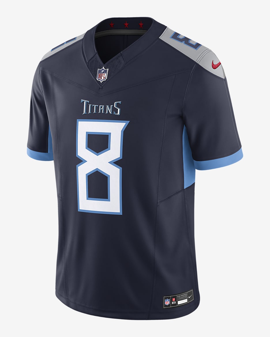 Will Levis Tennessee Titans Men's Nike Dri-FIT NFL Limited Jersey - Navy
