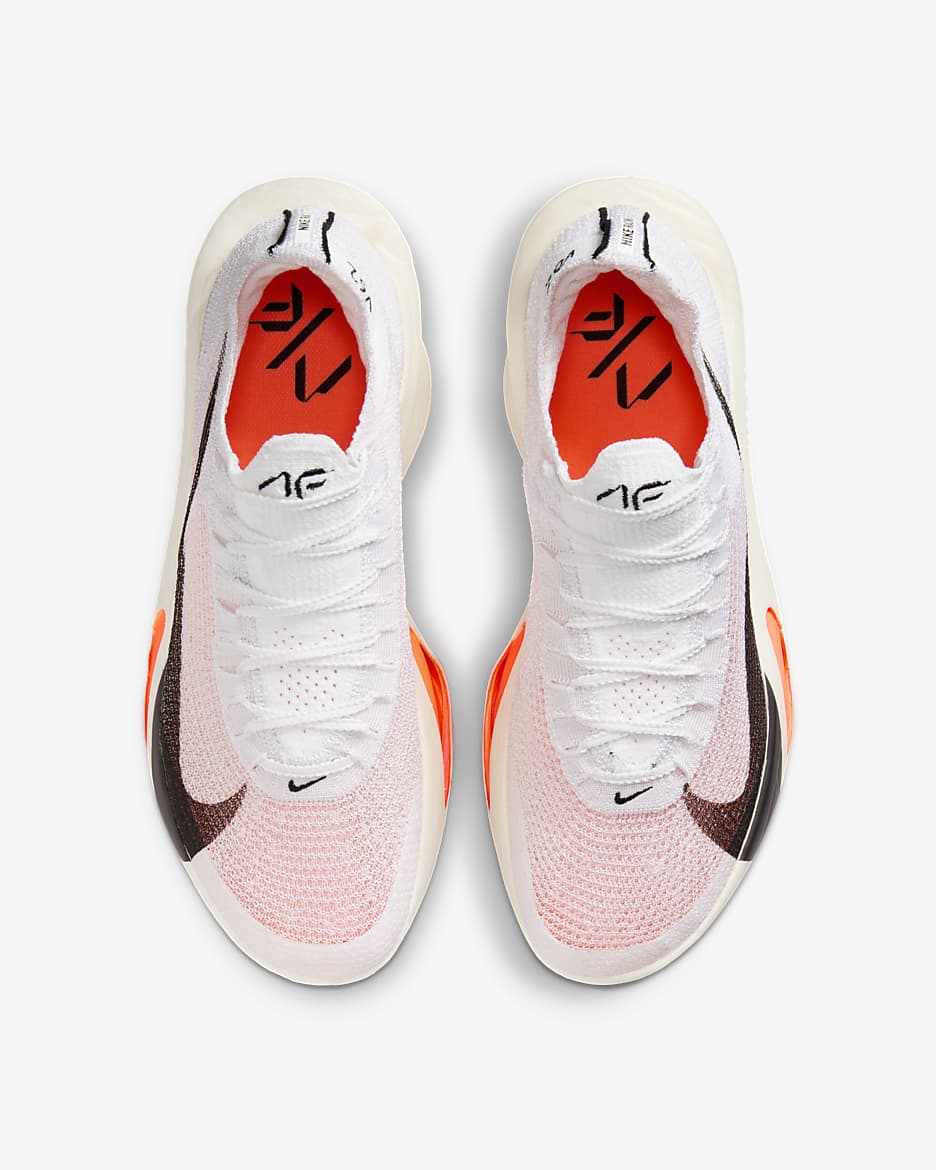 Nike Alphafly 3 Proto konkurransesko for vei til herre - Hvit/Phantom/Total Orange/Svart