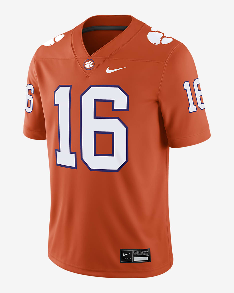 Jersey universitario Nike Dri-FIT Game para hombre Clemson Tigers - Naranja
