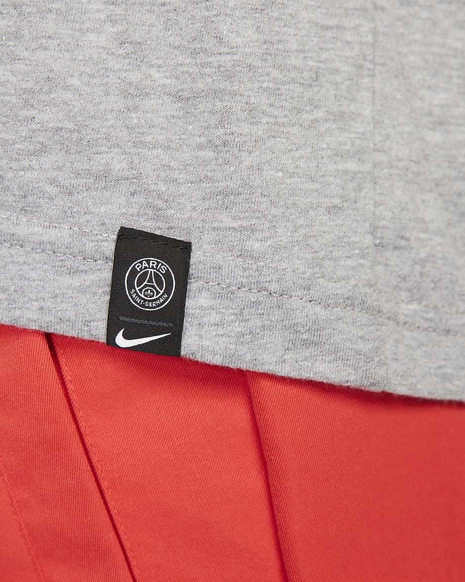 Paris Saint-Germain Swoosh Women's Nike Soccer T-Shirt - Dark Grey Heather