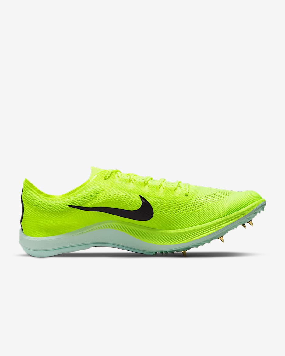 Nike ZoomX Dragonfly Track & Field Distance Spikes - Volt/Mint Foam/Vachetta Tan/Cave Purple