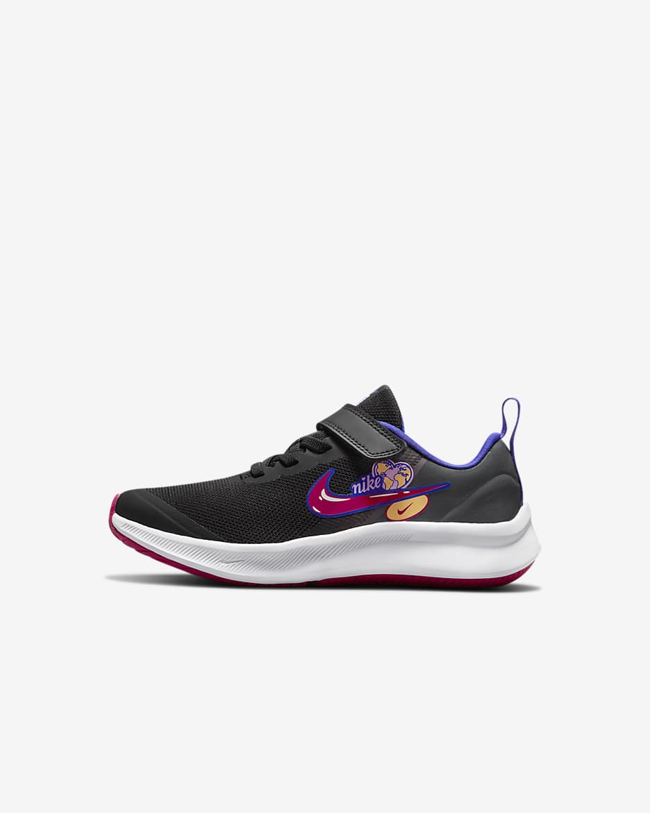 Calzado para niños de preescolar Nike Star Runner 3 SE - Negro/Lapislázuli/Rosa amanecer/Baya intenso