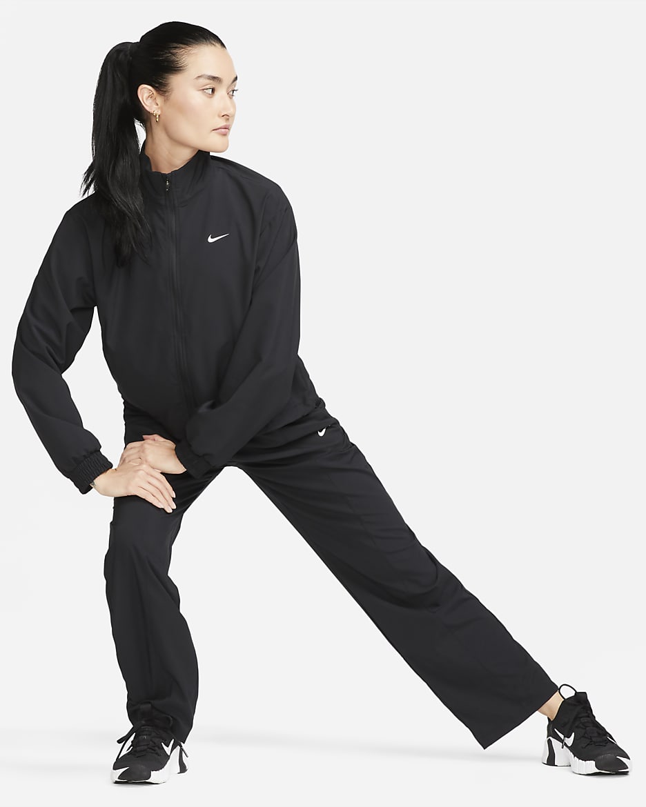 Nike Dri-FIT One Women's Jacket - Black/Black/White