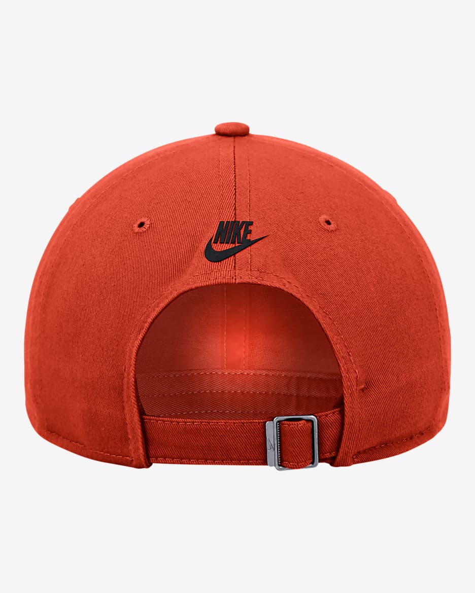 Oklahoma State Logo Nike College Adjustable Cap - Team Orange