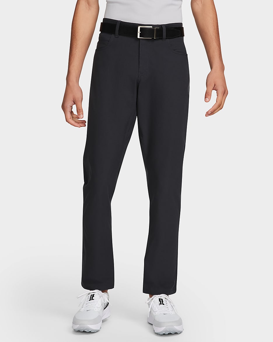 Pantalones de golf de ajuste slim de 5 bolsillos para hombre Nike Tour - Gris humo oscuro/Negro