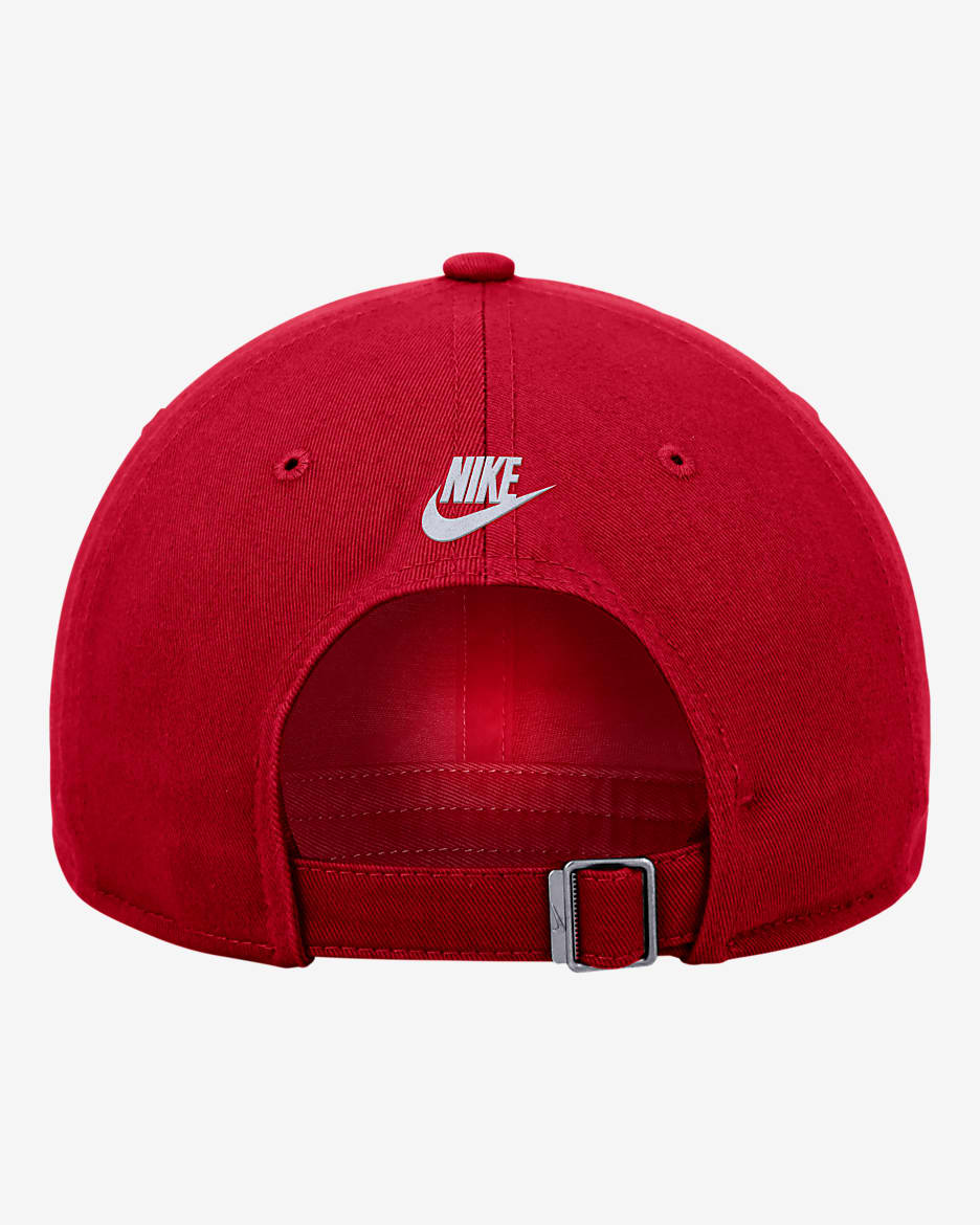 Ohio State Logo Nike College Adjustable Cap - University Red