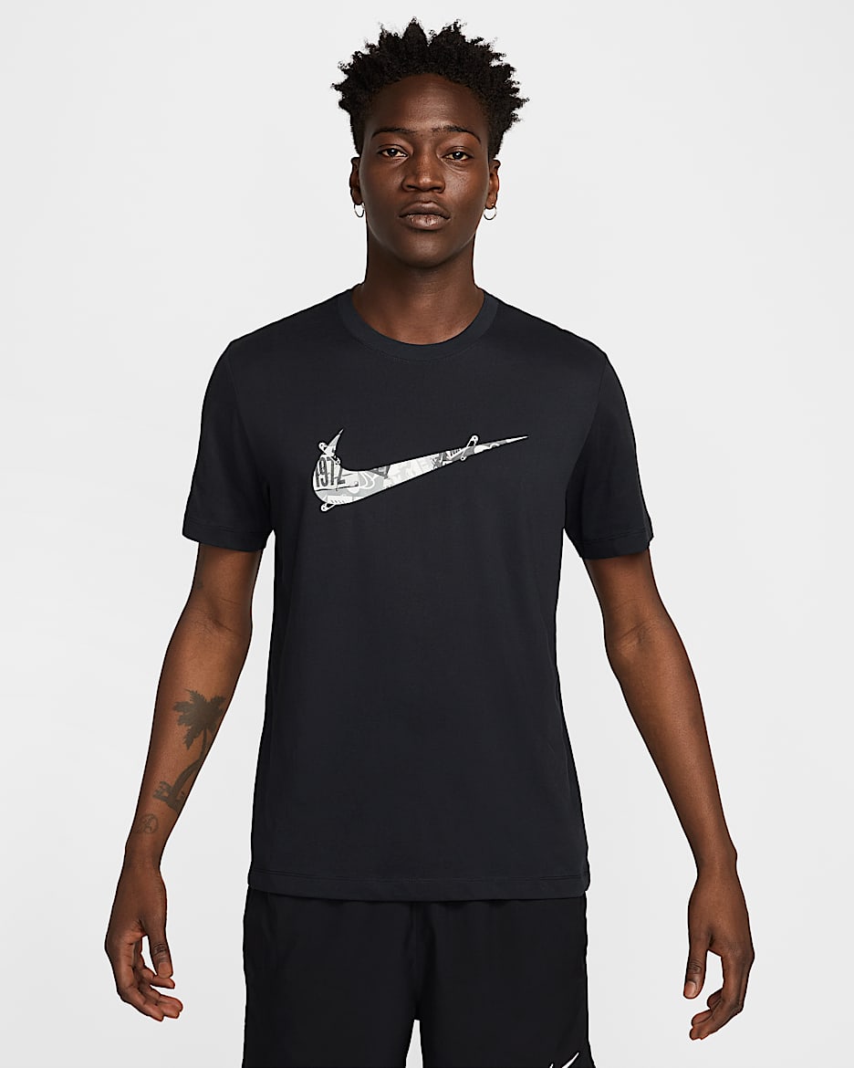 Playera de correr Dri-FIT para hombre Nike - Negro