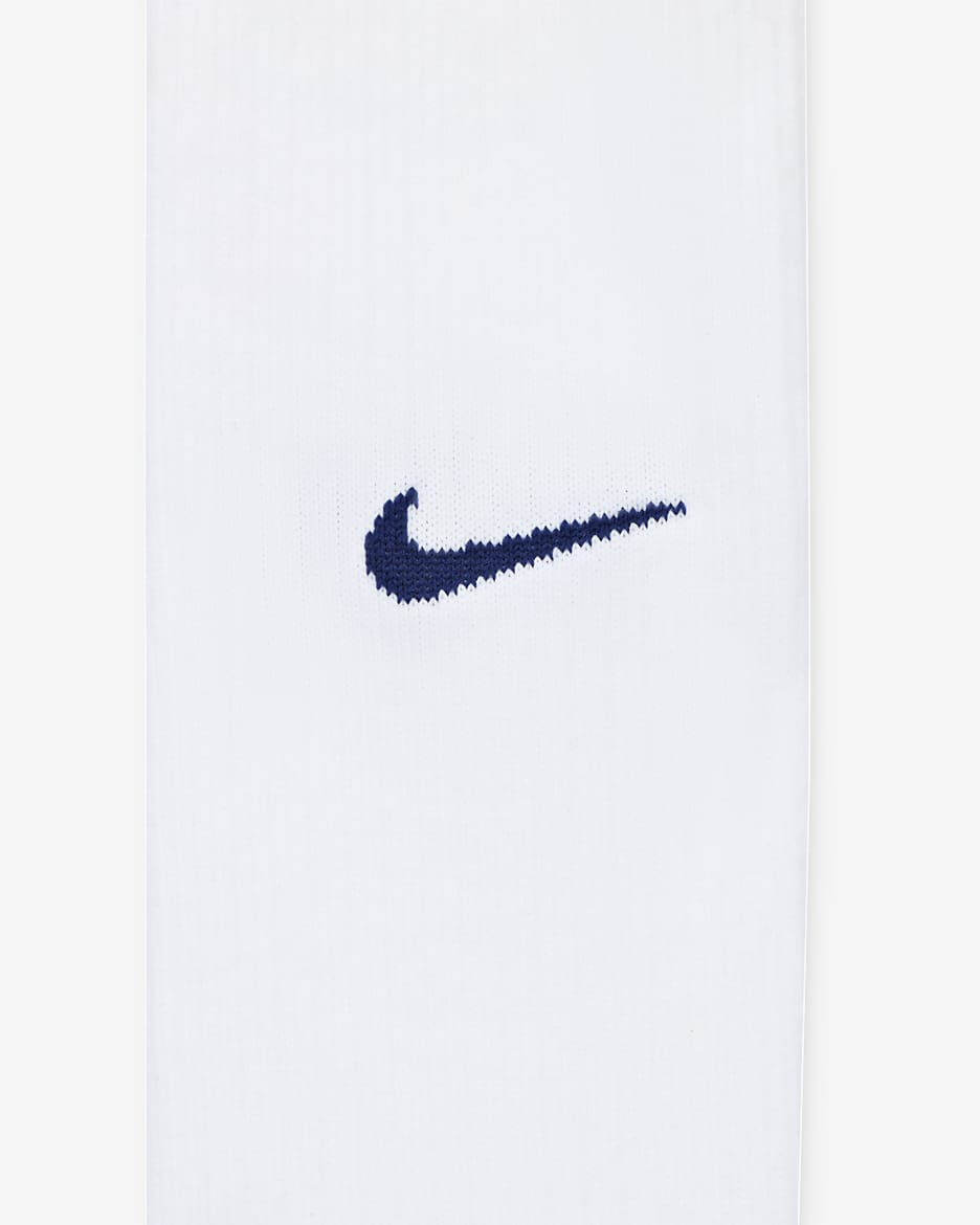 England Strike Home Nike Dri-FIT kniehohe Fußballsocken - Weiß/Blue Void