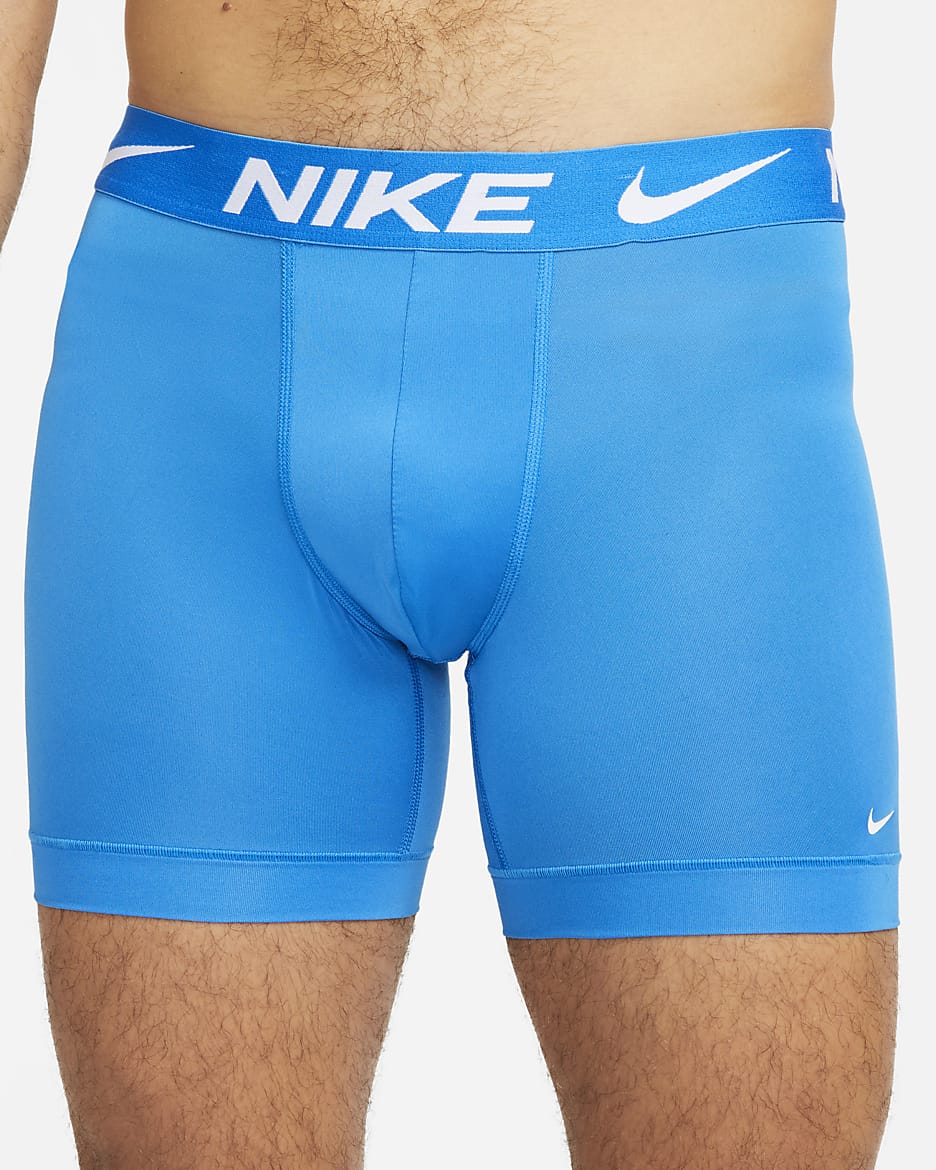 Ropa interior para hombre Nike Dri-FIT Essential Micro (paquete de 3) - Azul