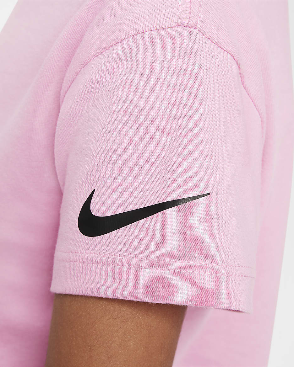 Playera para infantil Nike Swoosh Spirit - Flamenco mágico