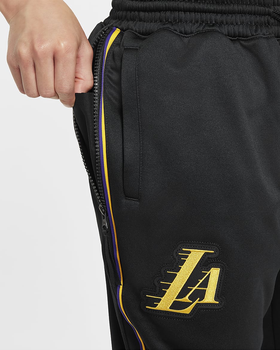 Los Angeles Lakers Showtime City Edition Pantalón Nike Dri-FIT de la NBA - Niño/a - Negro