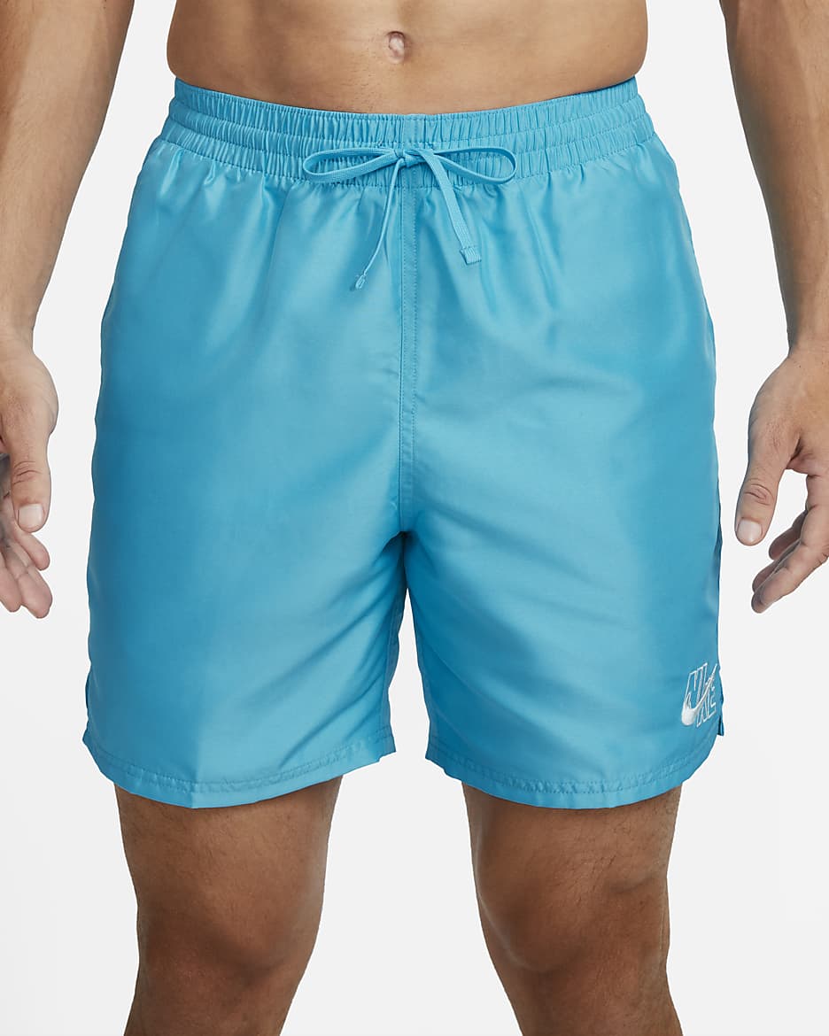 Traje de baño tipo short de voleibol de 18 cm para hombre Nike Essential - Azul relámpago