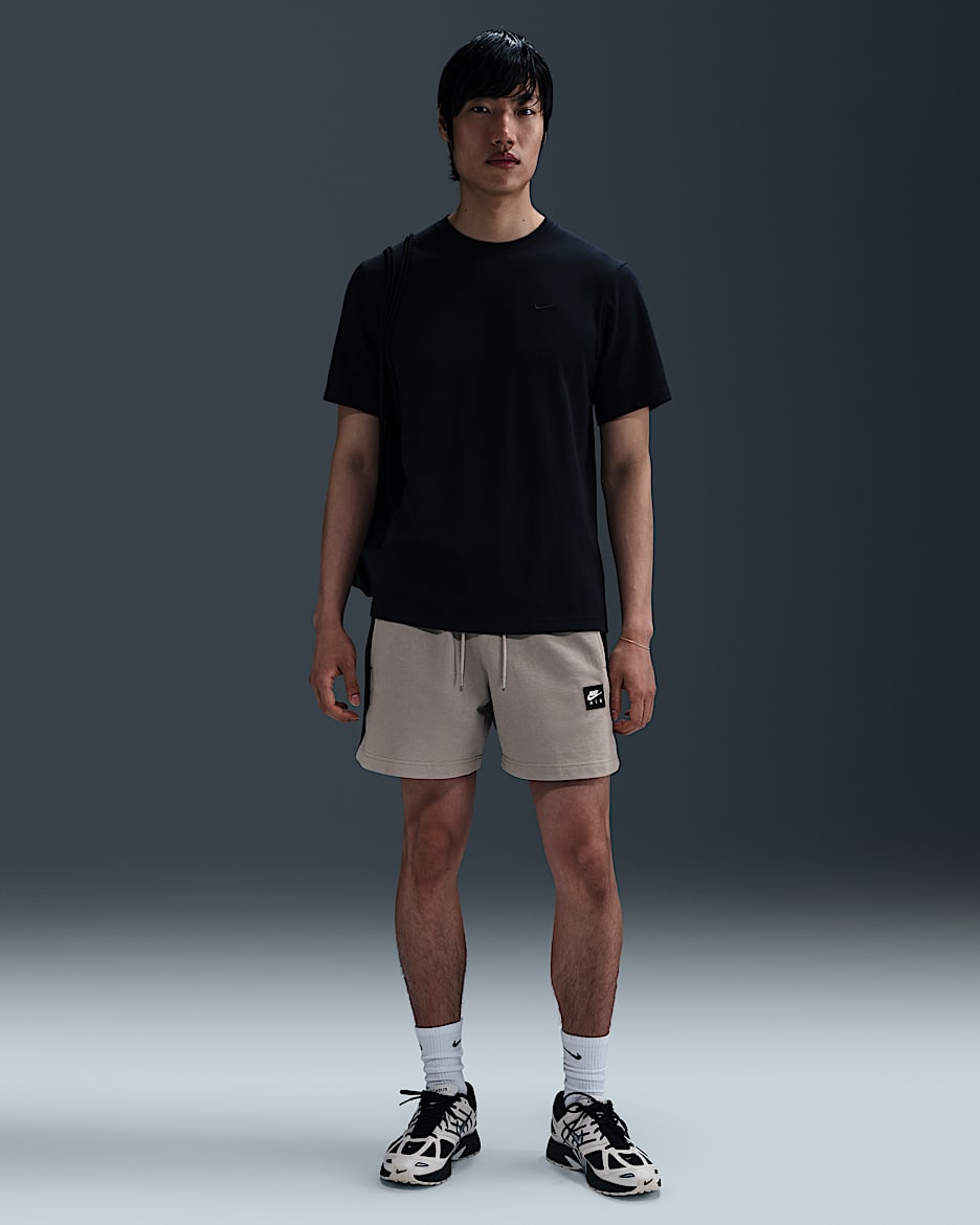 Shorts de vellón para hombre Nike Air - Gris universitario/Negro/Negro
