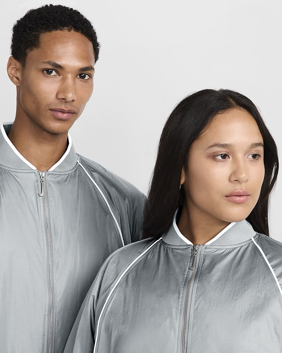 เสื้อแจ็คเก็ตวอร์ม Nike x Jacquemus - Particle Grey/ขาว