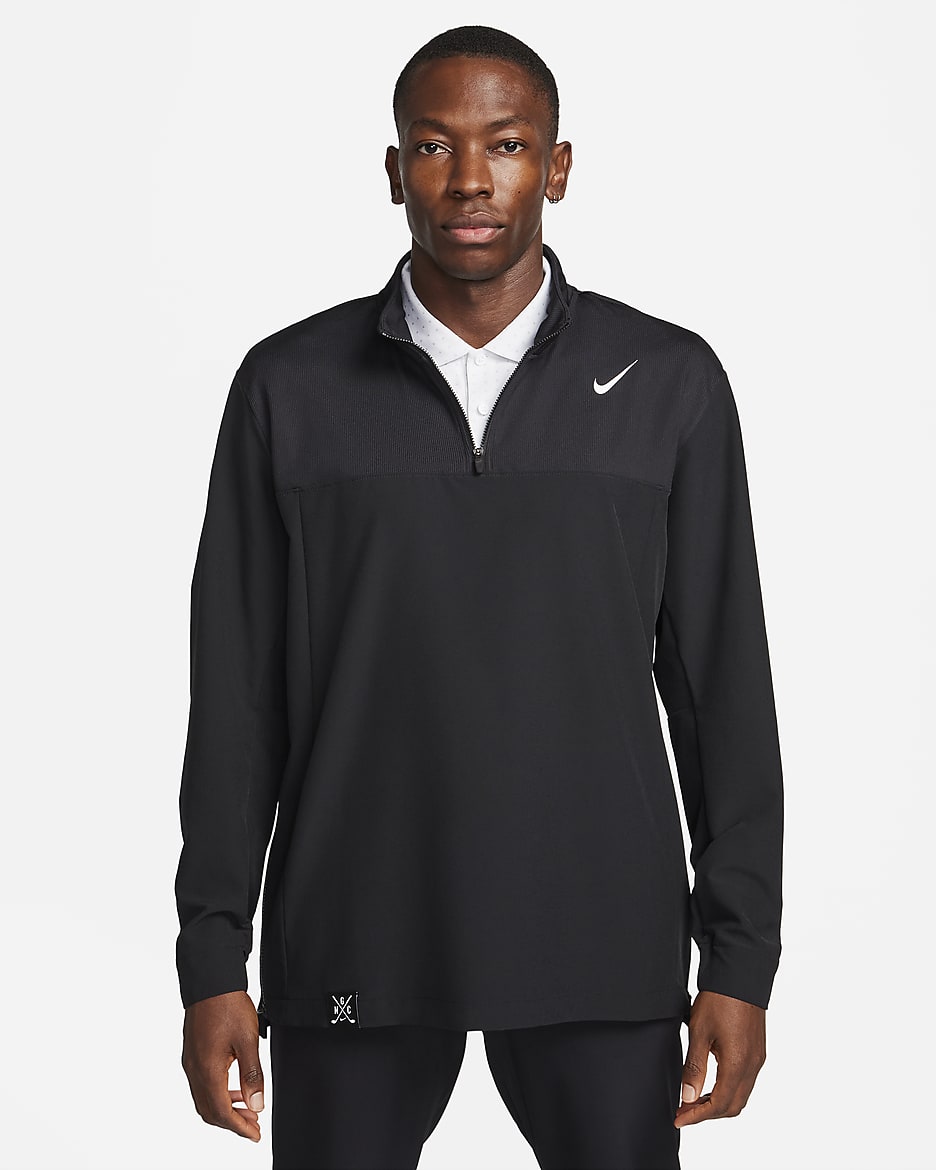 Nike Golf Club Men's Dri-FIT Golf Jacket - Black/Black/White