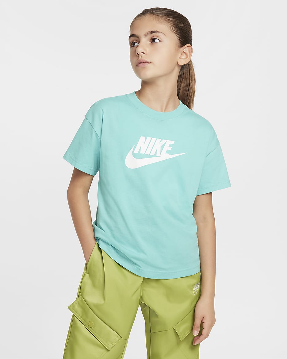 Playera para niña talla grande Nike Sportswear - Escarcha verde