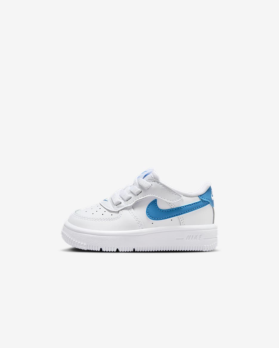 Nike Force 1 Low EasyOn Baby/Toddler Shoes - White/Blue Beyond