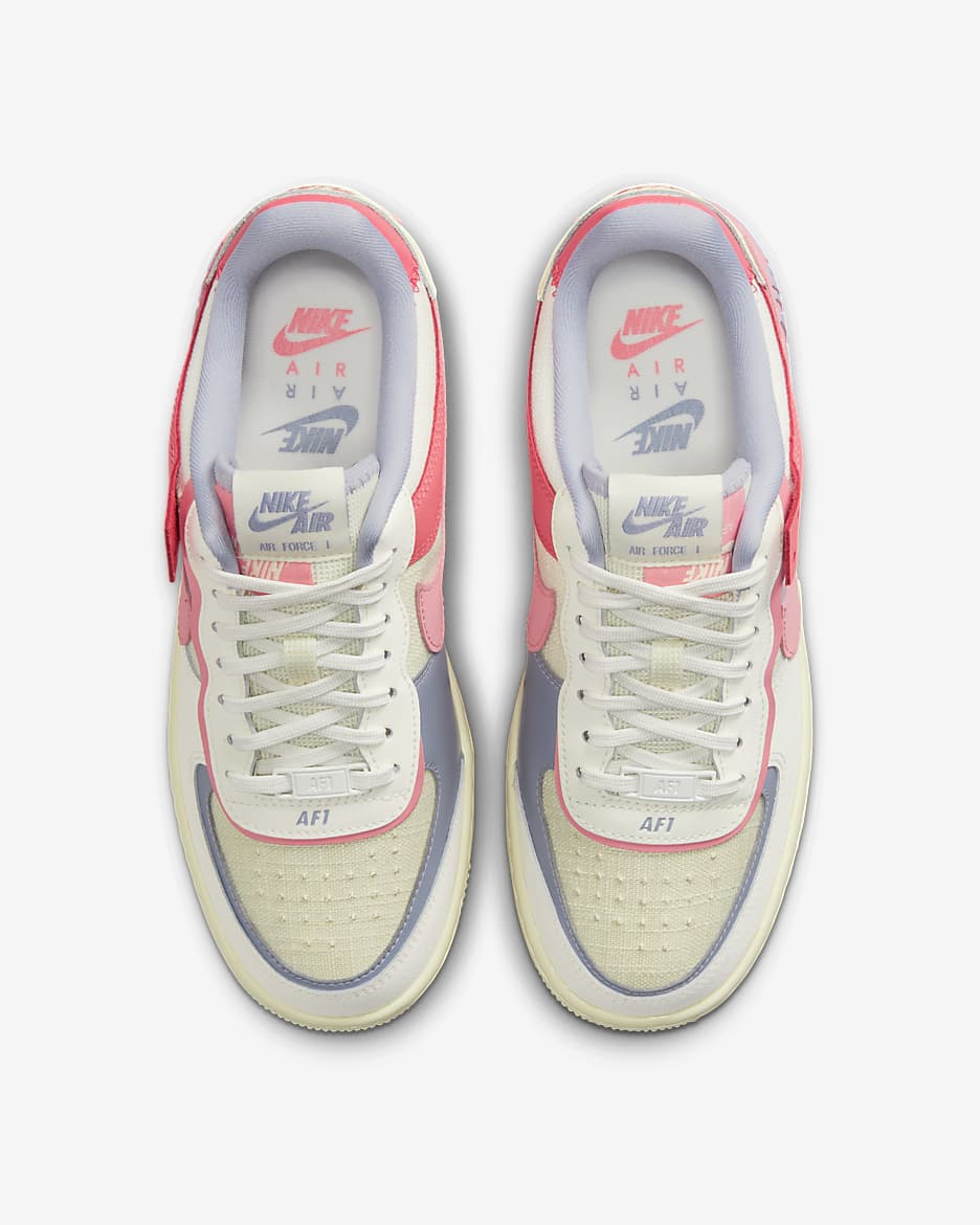 Nike Air Force 1 Shadow Women's Shoes - Sail/Sea Coral/Indigo Haze/Coral Chalk