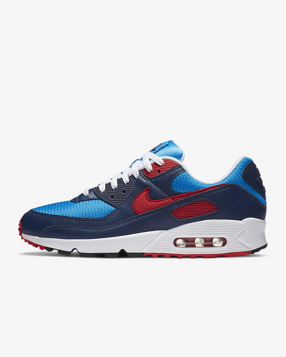 navy blue and red nike air max
