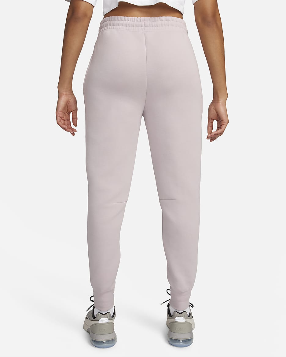 Nike Sportswear Tech Fleece Women's Mid-Rise Joggers - Platinum Violet/Black