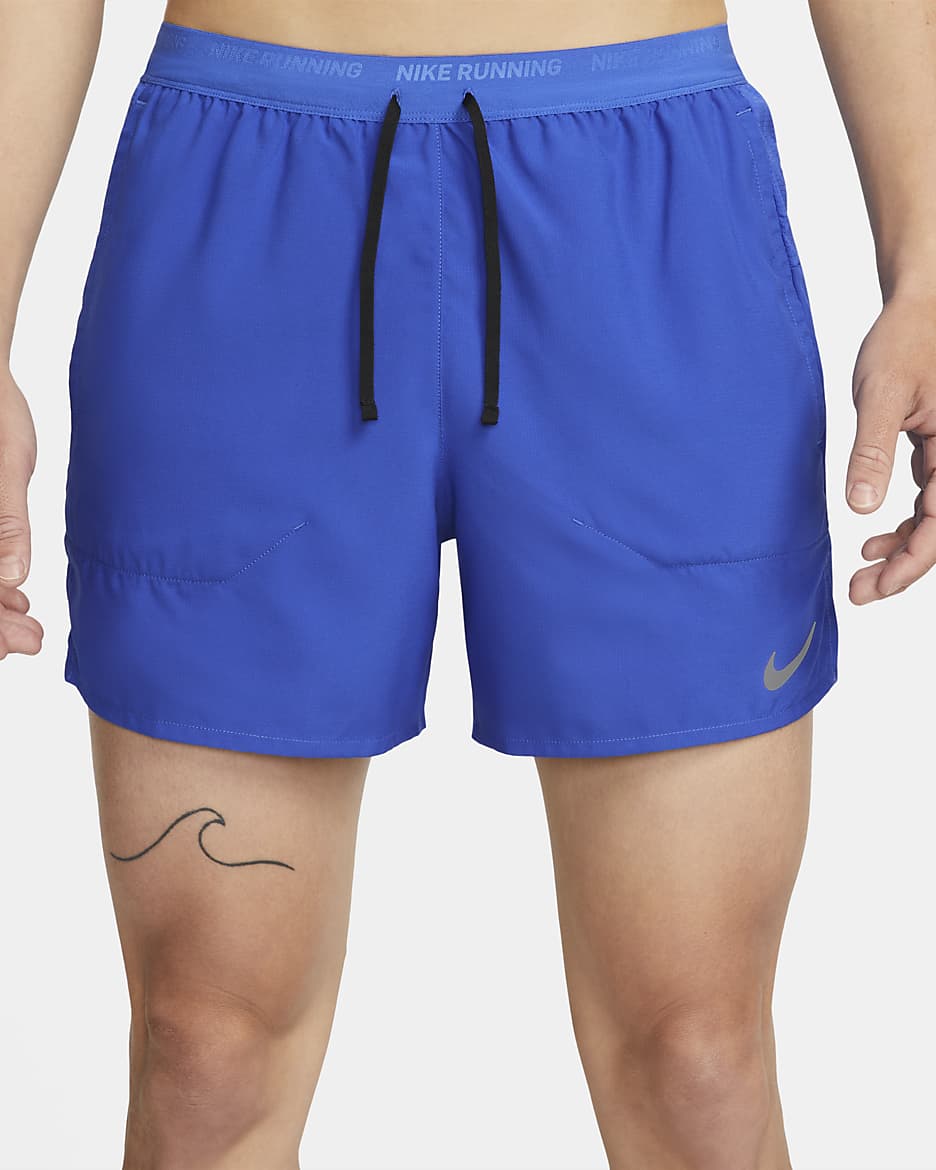 Nike Dri-FIT Stride Men's 13cm (approx.) Brief-Lined Running Shorts - Game Royal/Black