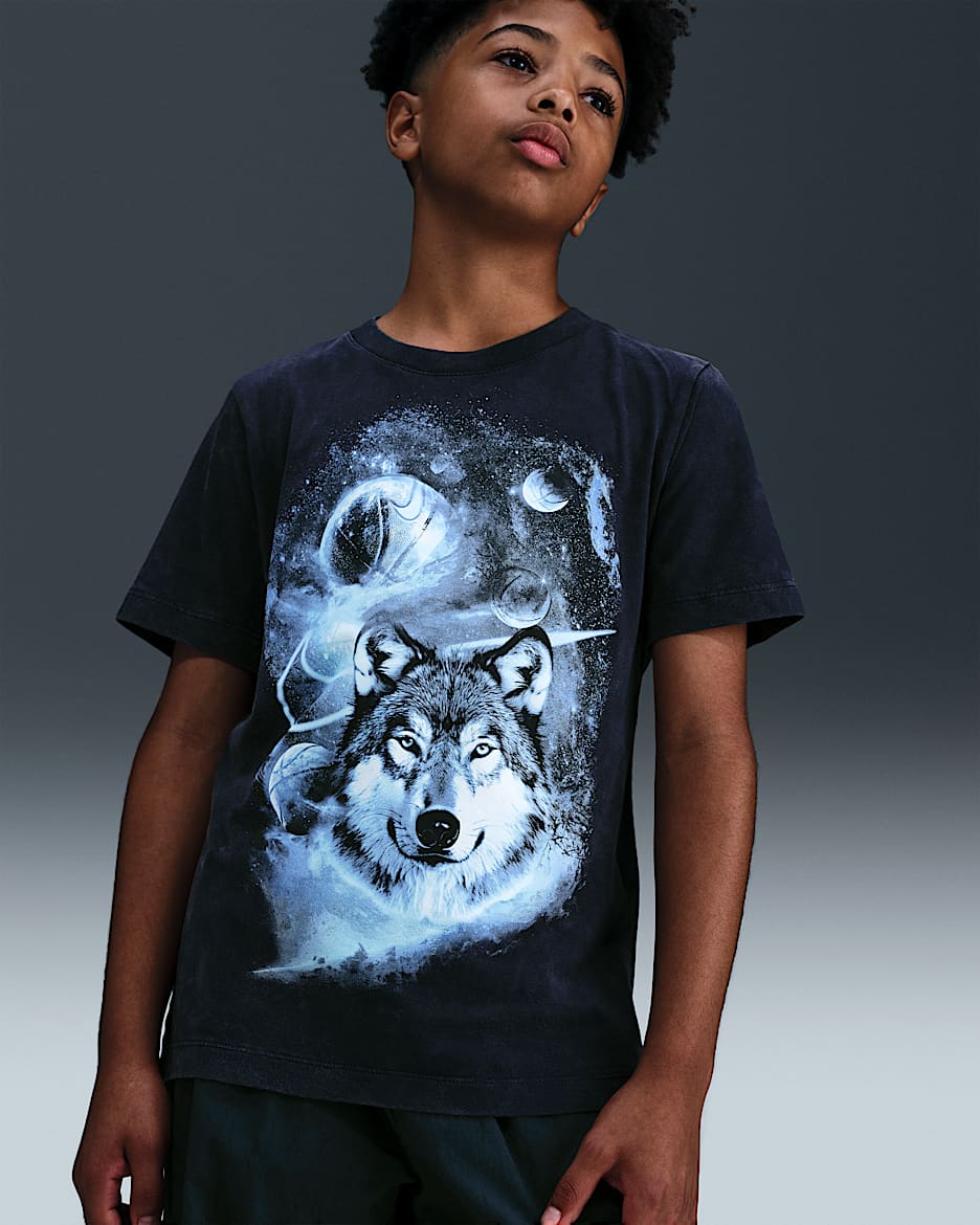 Nike Sportswear Big Kids' T-Shirt - Obsidian