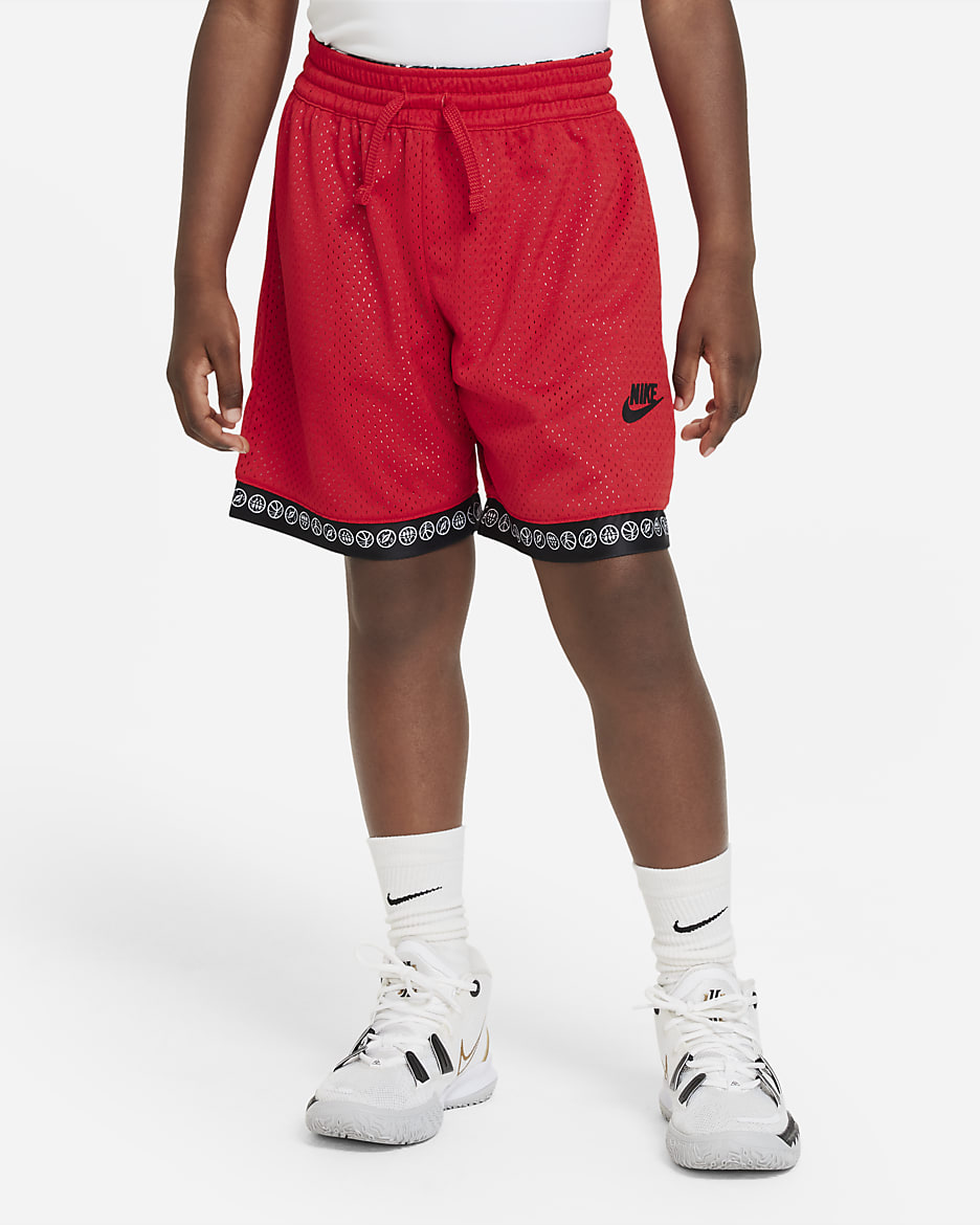 Nike Culture of Basketball Big Kids' (Boys') Reversible Shorts - University Red/Black/Black
