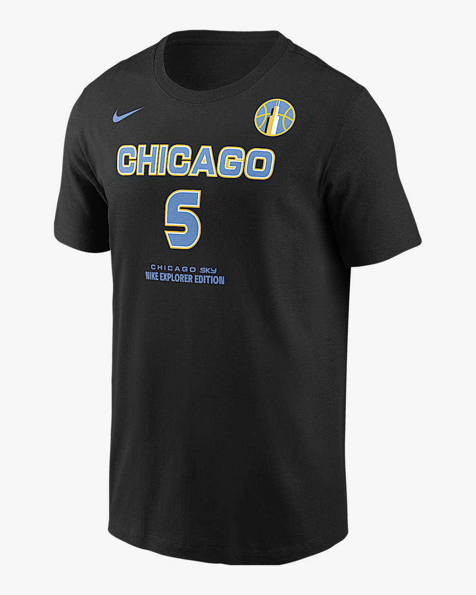 Playera Nike de la WNBA para hombre Angel Reese Chicago Sky - Negro