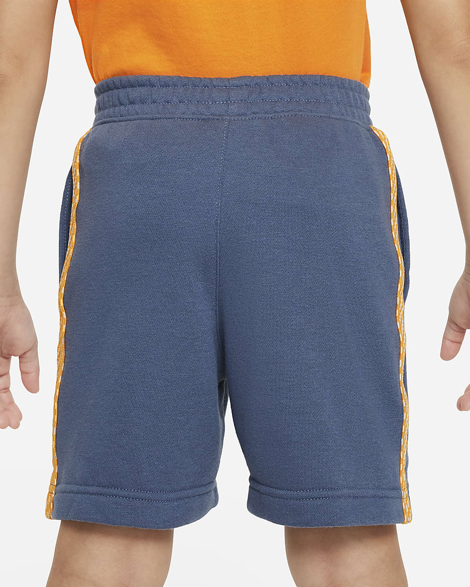 Nike Sportswear "Leave No Trace" French Terry Taping Shorts Little Kids' Shorts - Diffused Blue