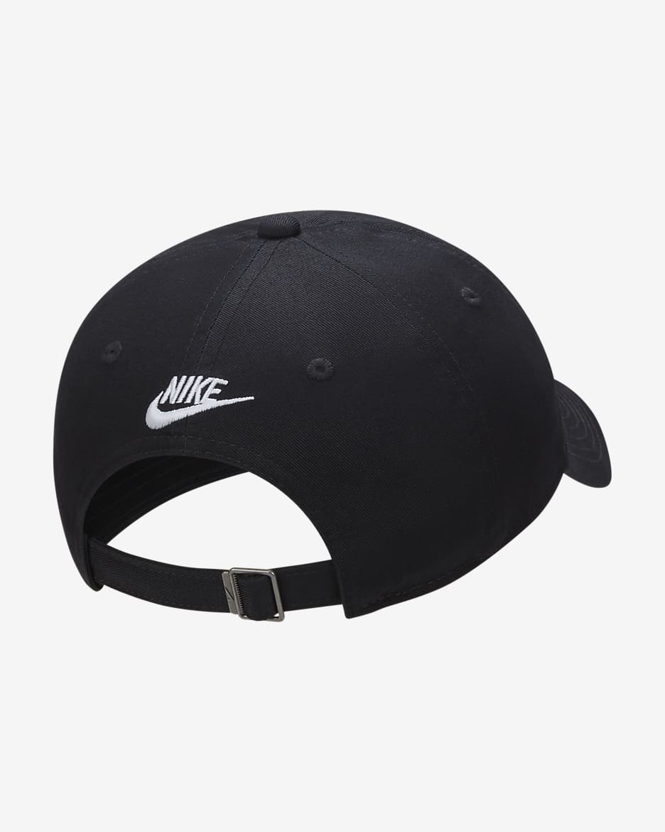 Nike Club ongestructureerde JDI pet - Zwart/Wit