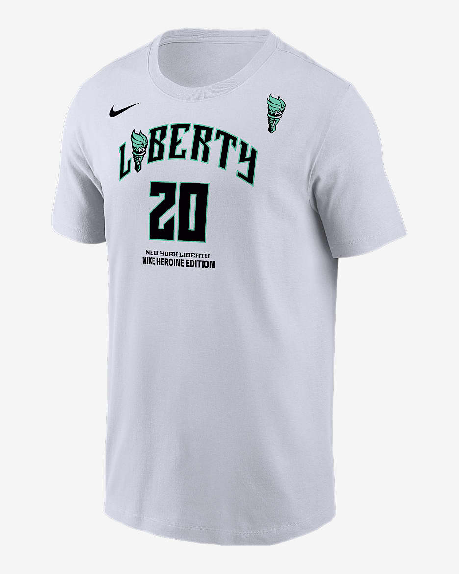 Sabrina Ionescu New York Liberty Men's Nike WNBA T-Shirt - White