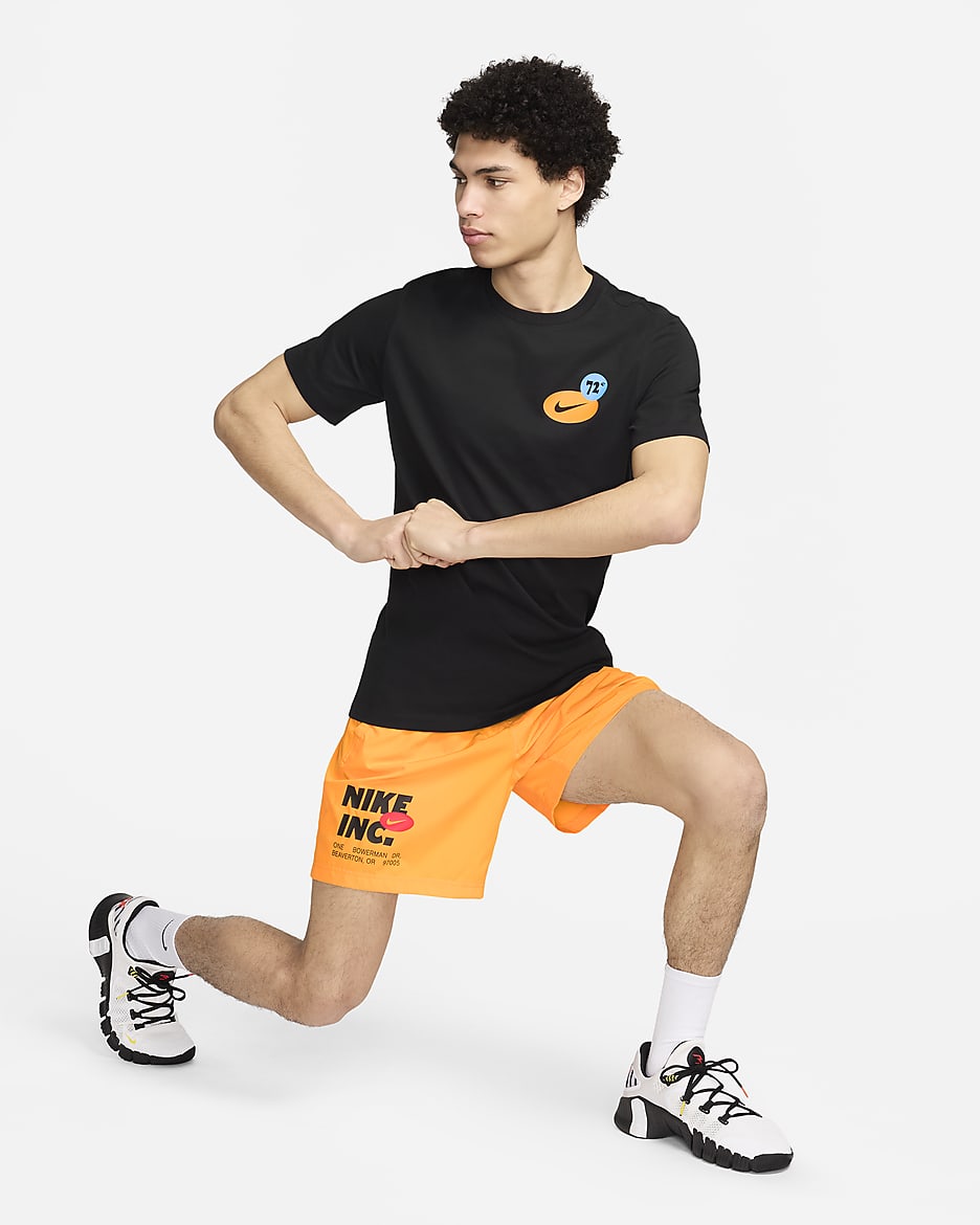 Nike Dri-FIT férfi fitneszpóló - Fekete