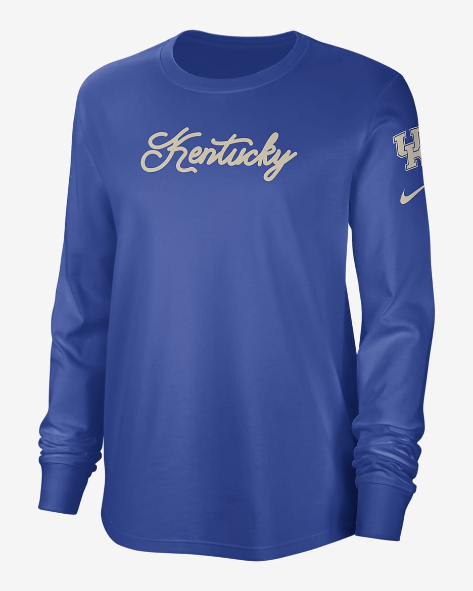 Kentucky Women's Nike College Crew-Neck Long-Sleeve Top - Game Royal