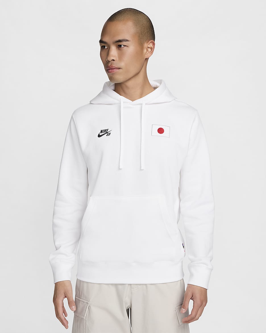 Nike SB Japan Fleece Pullover Hoodie - White/Black