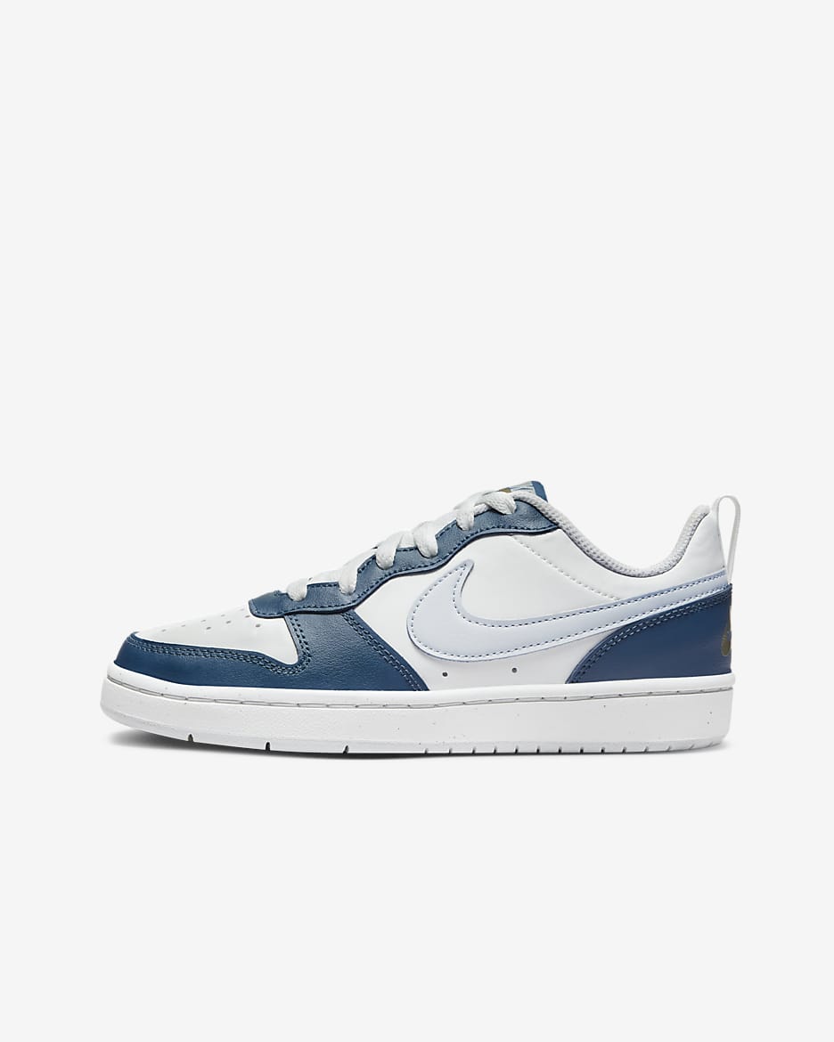 Nike Court Borough Low 2 Older Kids' Shoes - Summit White/Valerian Blue/Pilgrim/Pure Platinum