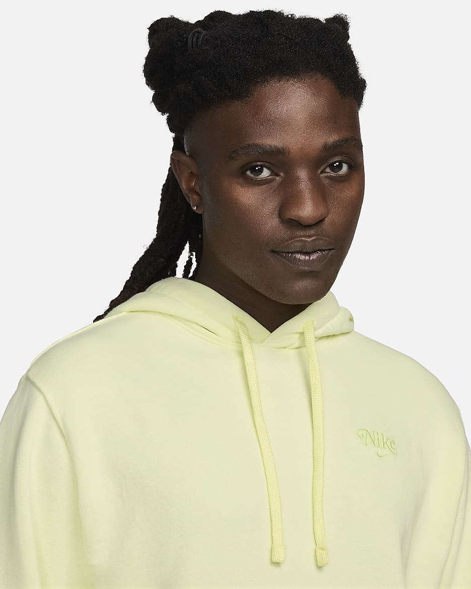 Nike Sportswear Club Fleece Men's Pullover Hoodie - Luminous Green