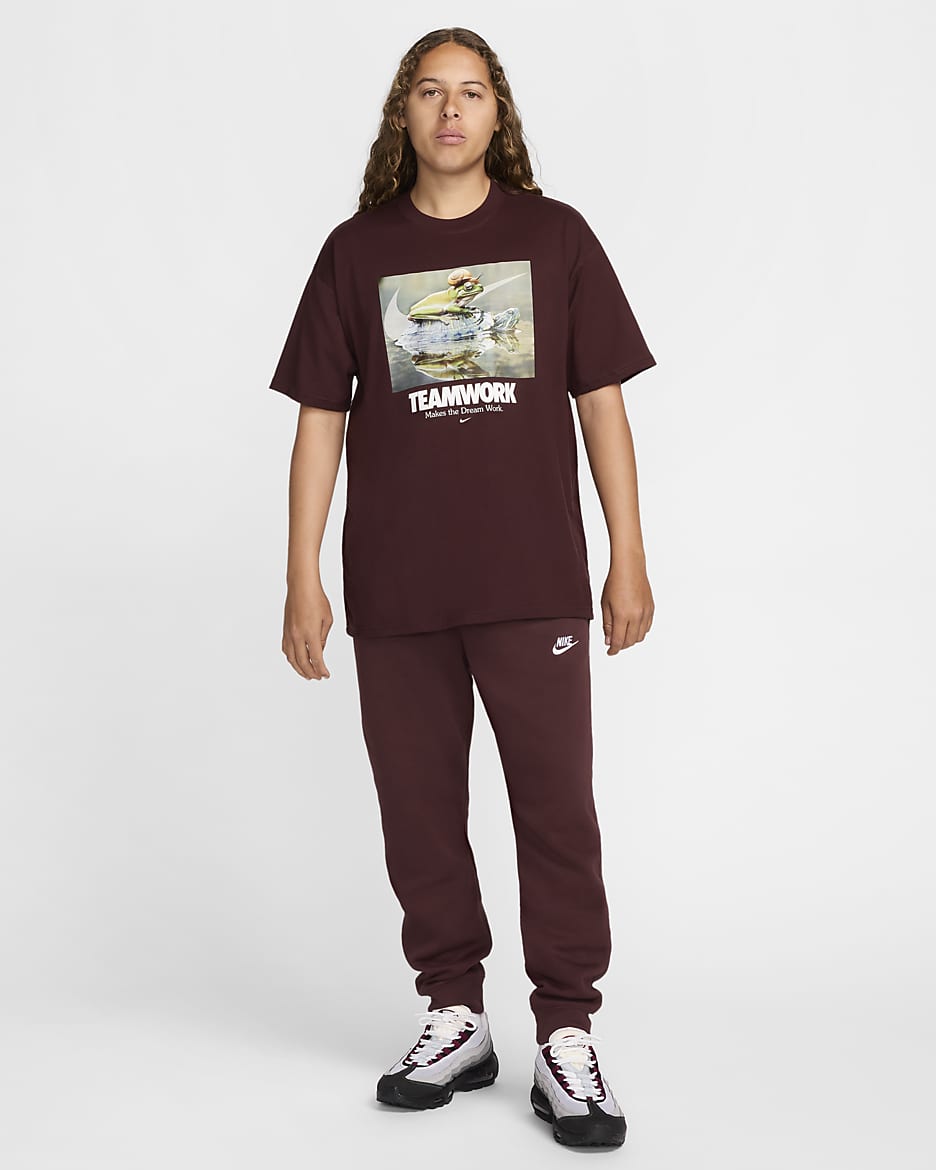 Ανδρικό T-Shirt Max90 Nike Sportswear - Burgundy Crush