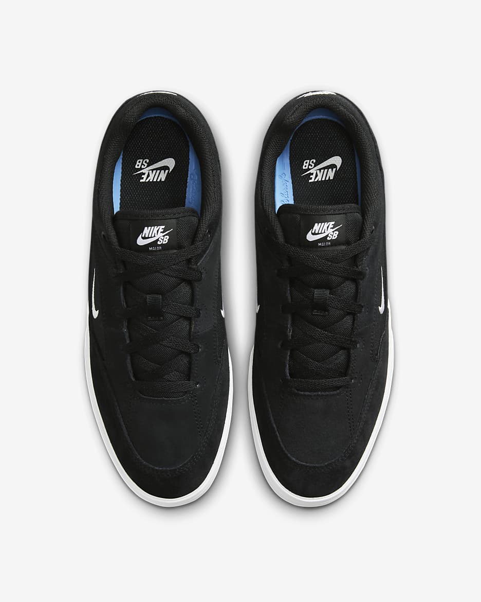 Nike SB Malor herenschoenen - Zwart/Zwart/Wit/Wit