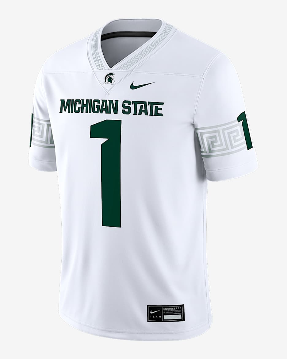 Michigan State Men's Nike Dri-FIT College Game Jersey - White