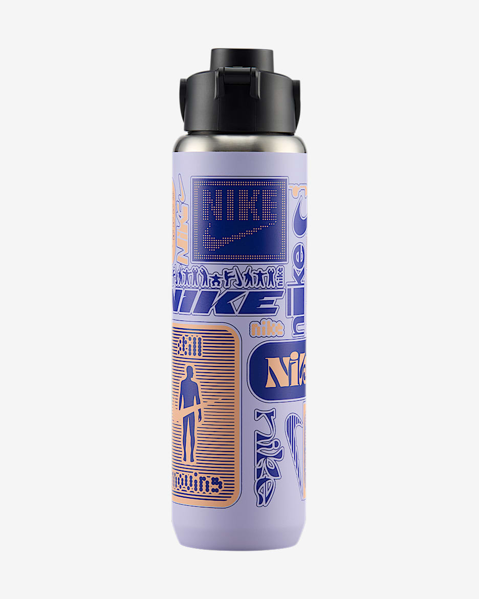 Nike Recharge Stainless Steel Chug Bottle (24 oz) - Hydrangeas