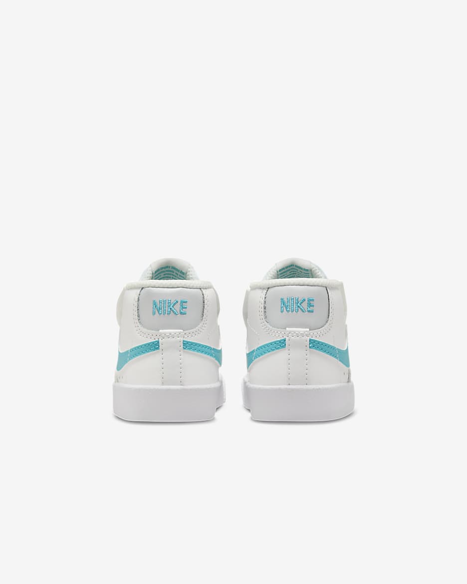 Tenis para bebé e infantil Nike Blazer Mid '77 - Blanco cumbre/Blanco/Polvo fotón/Cactus empolvado