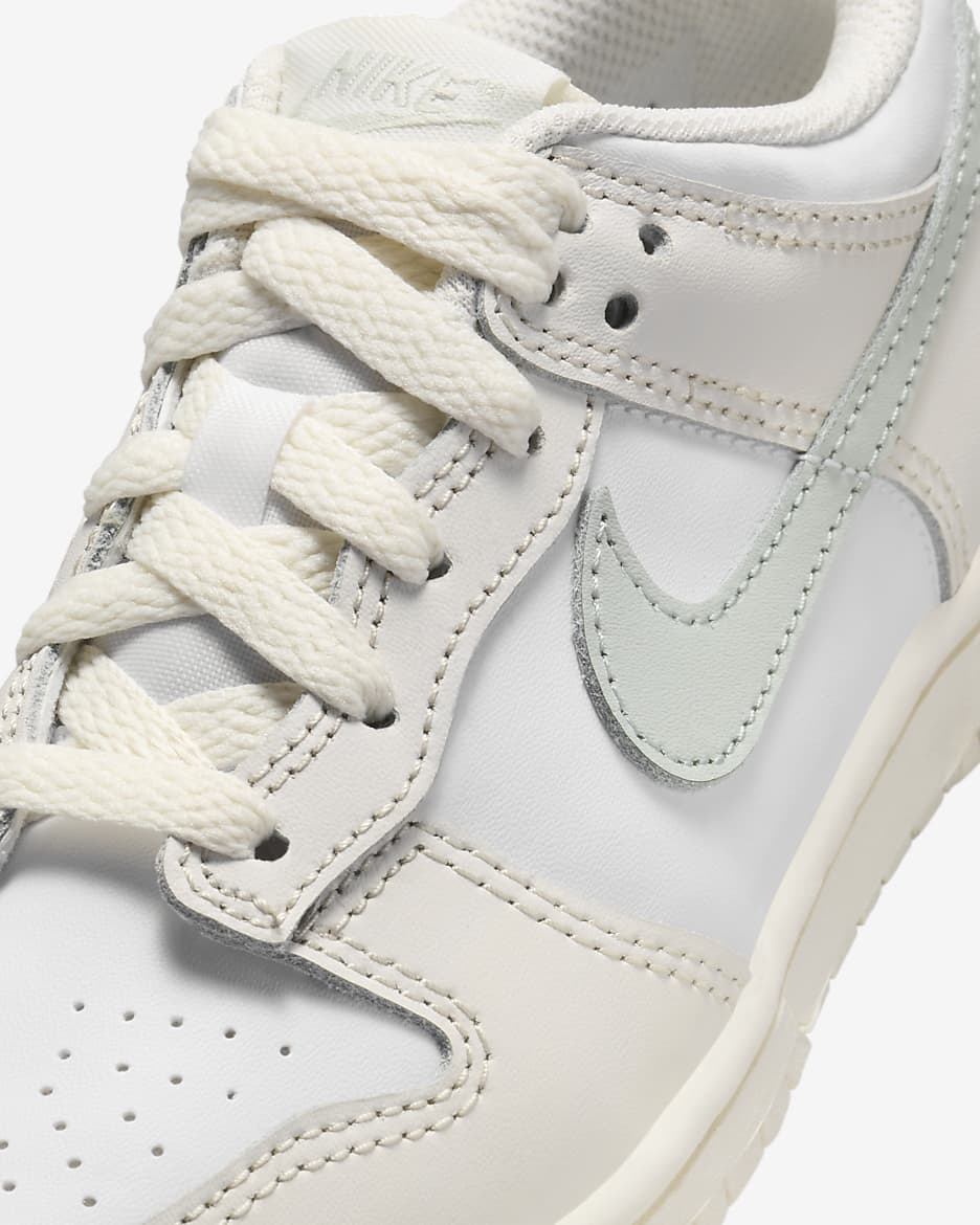 Nike Dunk Low Younger Kids' Shoes - White/Phantom/Light Silver