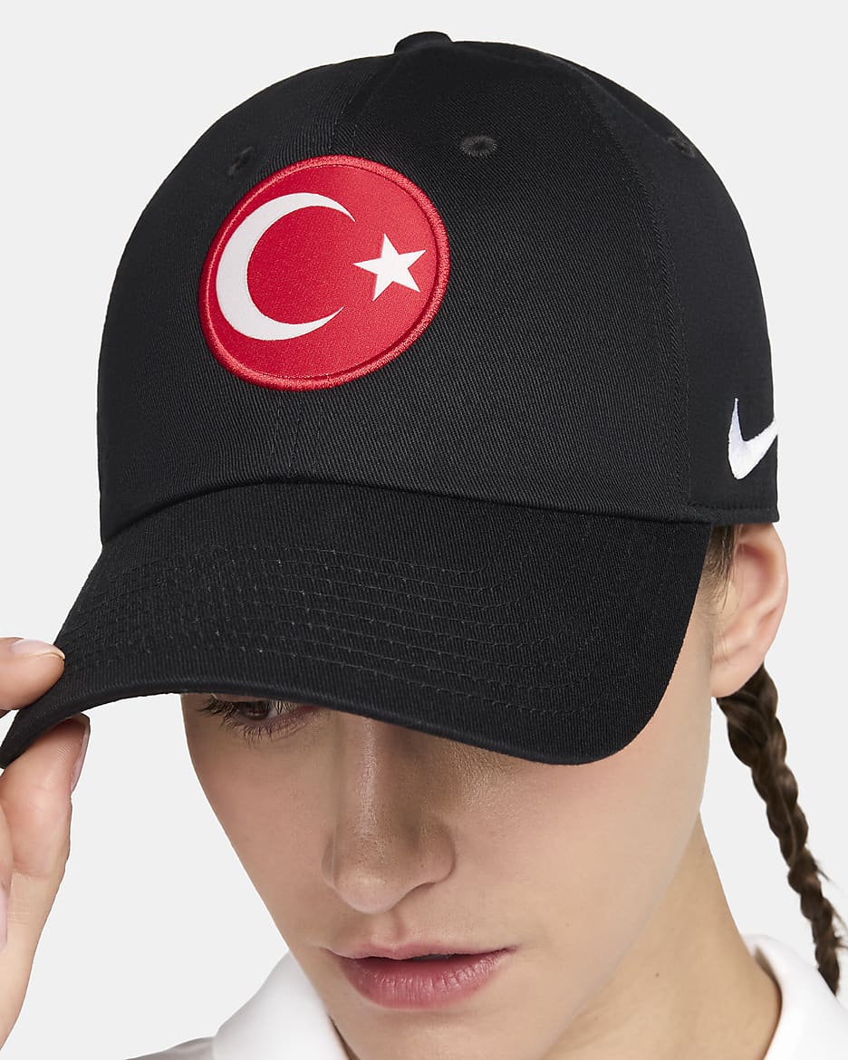 Türkei Heritage86 Nike Cap - Schwarz/Weiß