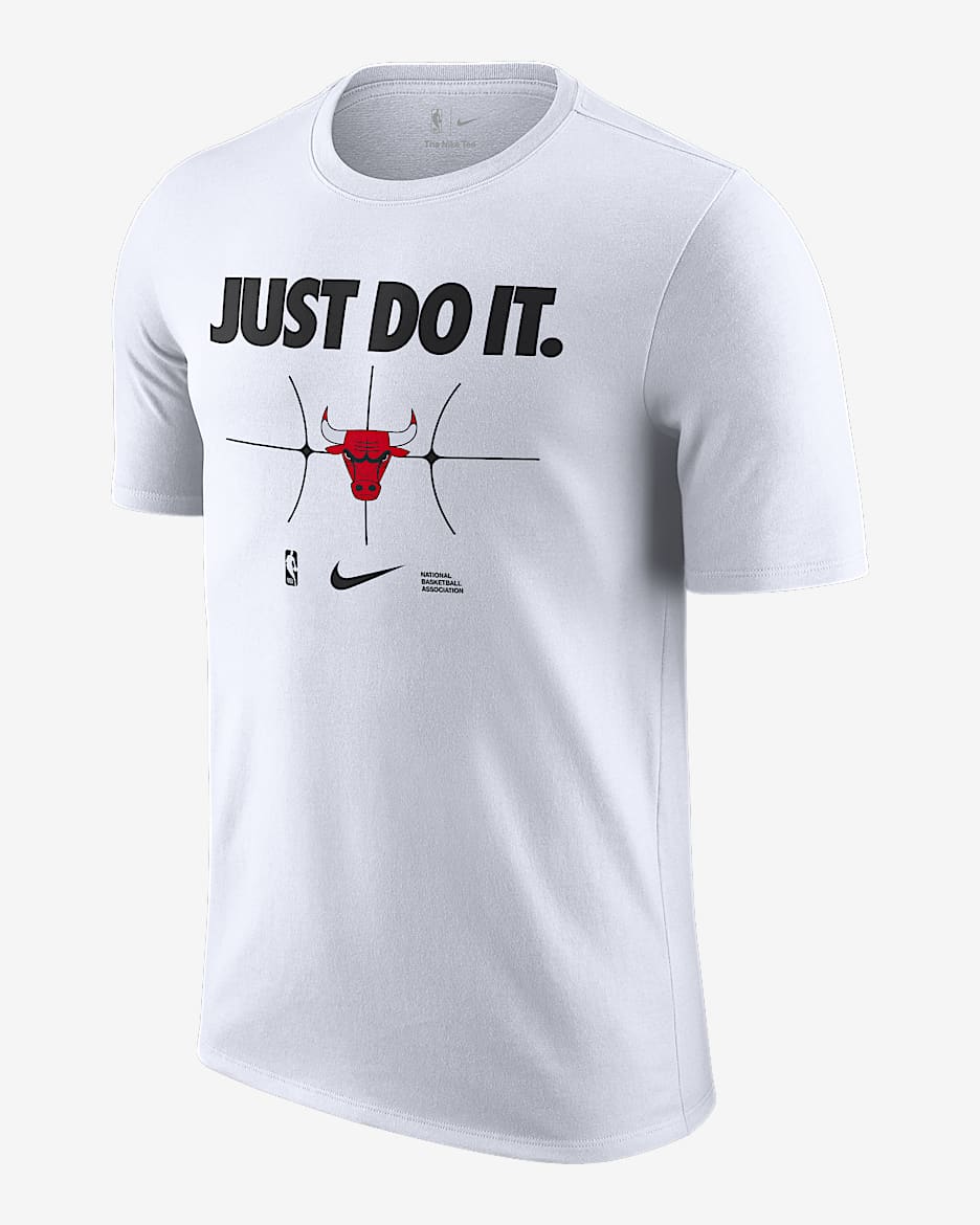 T-shirt męski Nike NBA Chicago Bulls Essential - Biel