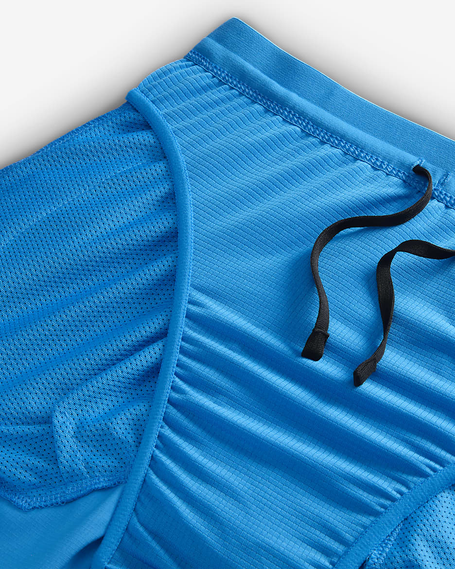 Nike Stride Run Energy Men's Dri-FIT 5" Brief-Lined Running Shorts - Light Photo Blue/Black/Stadium Green