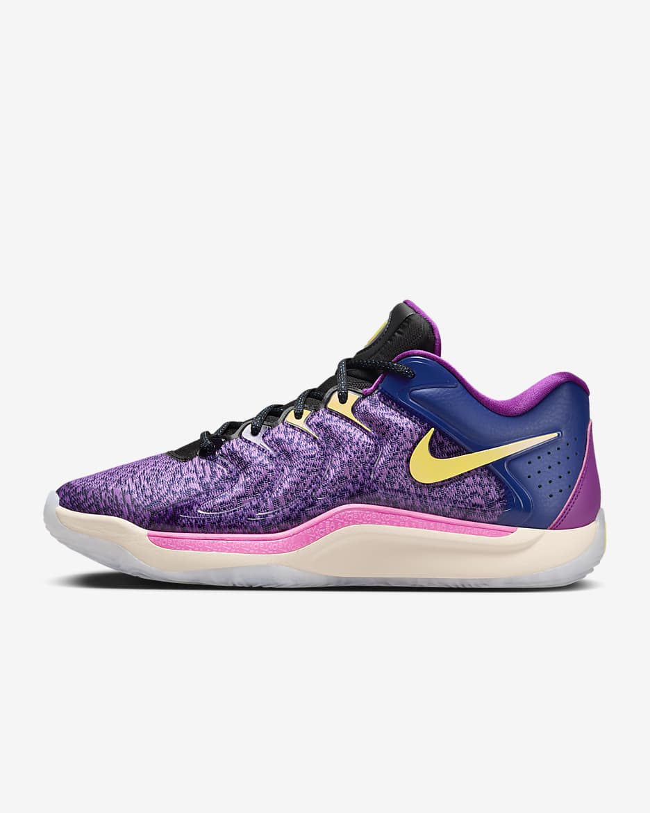 KD17 Sabatilles de bàsquet - Deep Royal Blue/Negre/Laser Fuchsia/Opti Yellow